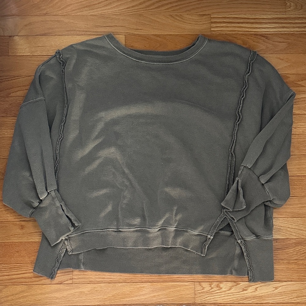 We The Free Charcoal Gray Pullover